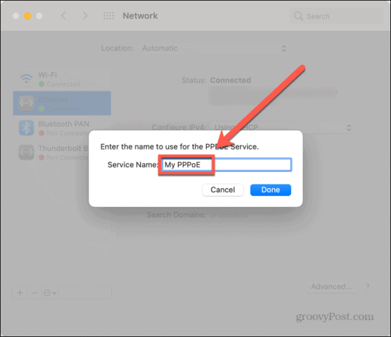 نام mac pppoe