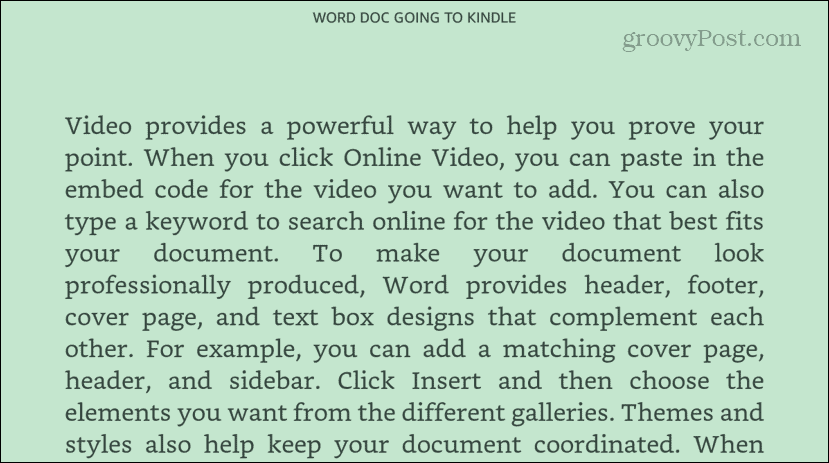 نحوه ارسال اسناد Word به Kindle از ویندوز 11, محتوا مارکتینگ
