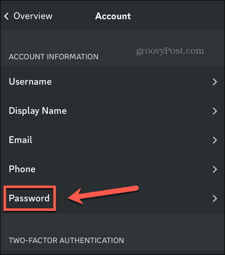 تنظیمات رمز عبور را نقض کنید