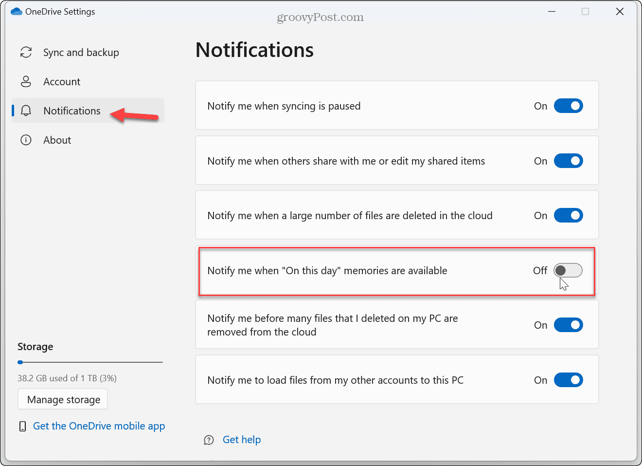 خاطرات از OneDrive