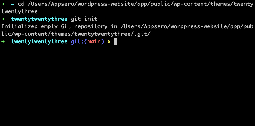 دستور Git init