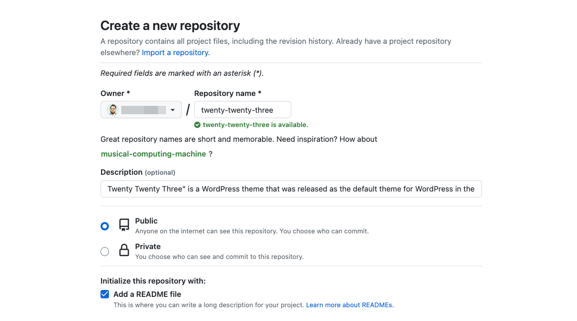 یک مخزن جدید در GitHub ایجاد کنید