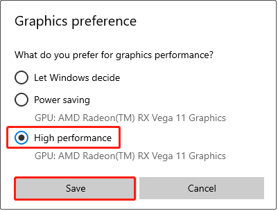 بازی را روی کارت گرافیک اختصاصی اجرا کنید
