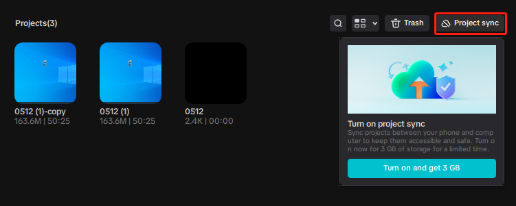 ویژگی Project Sync را در Capcut فعال کنید