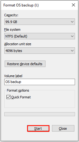 درایو را در File Explorer قالب بندی کنید