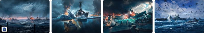 موضوع رسمی کشتی های جنگی World of Warships.