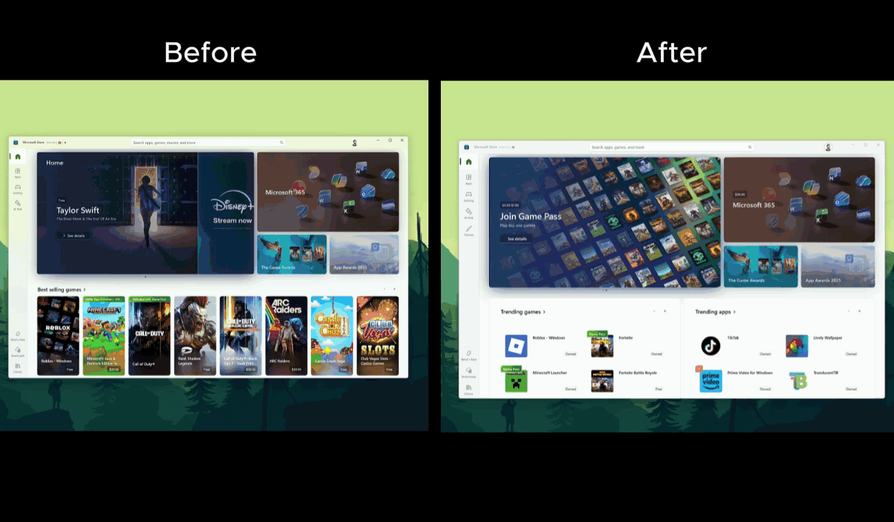 قبل و بعد از انیمیشن نشان دهنده بهبود عملکرد،